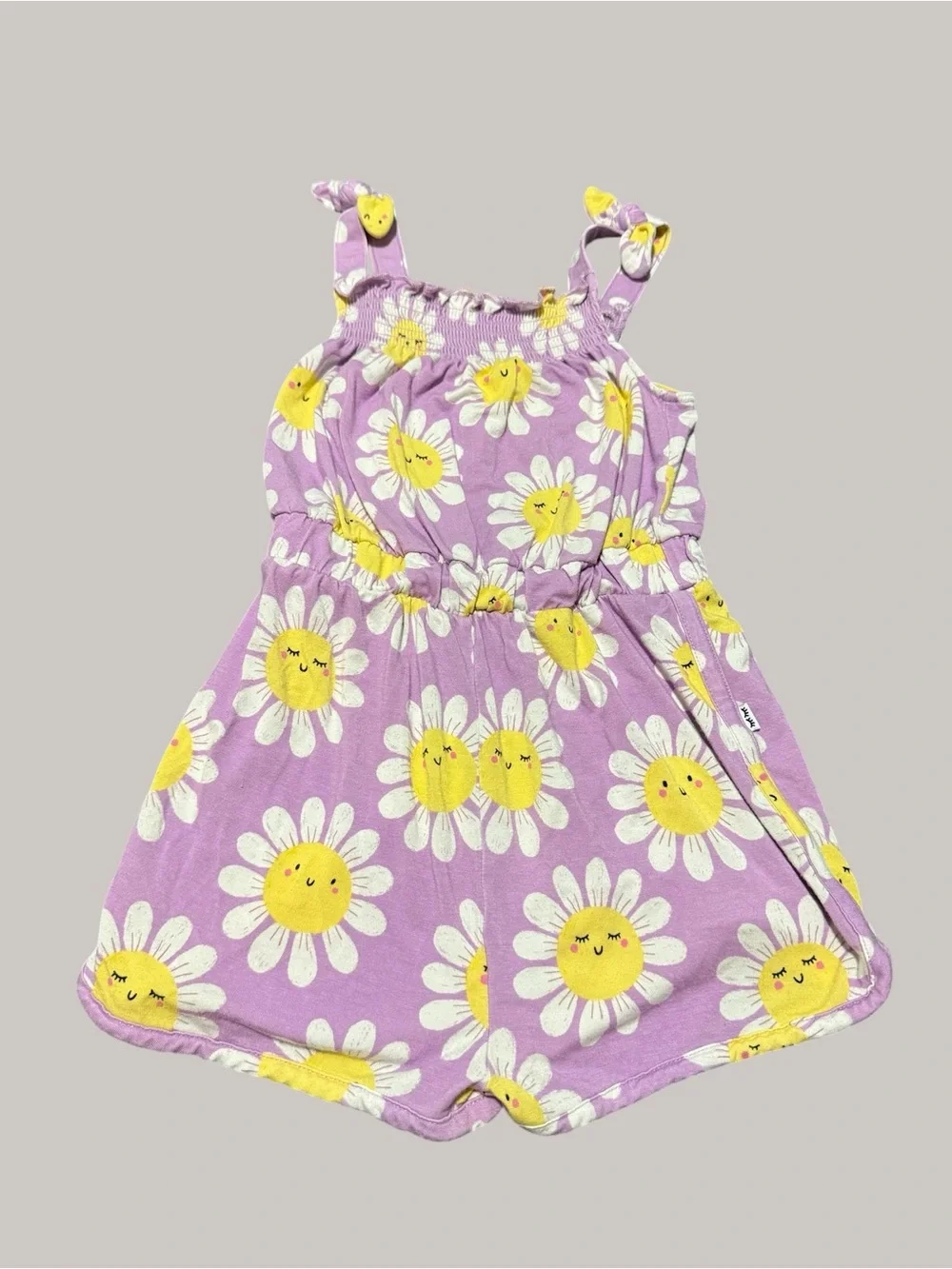 Little Sleepies Lavender Daisy Print Romper